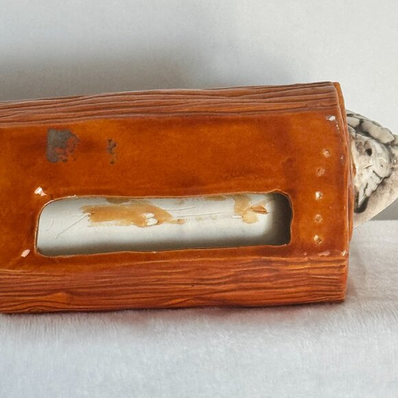 Vtg Winking Owl Ceramic Figure Sculpture Business Card Holder - Picture 12 of 15